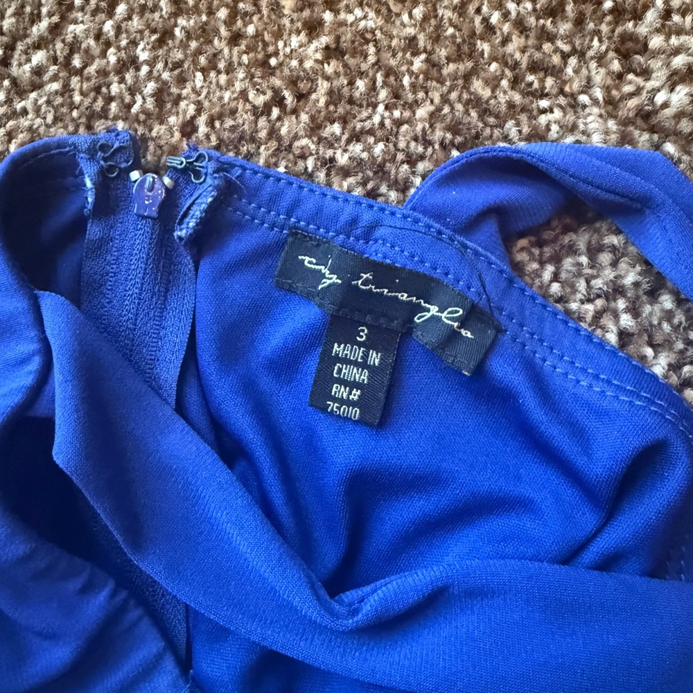 City Triangles Elegant Blue Gown - Picture 4 of 4